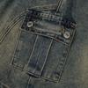 Moa Rack Cargo Mini Skirt (Washed Jean)