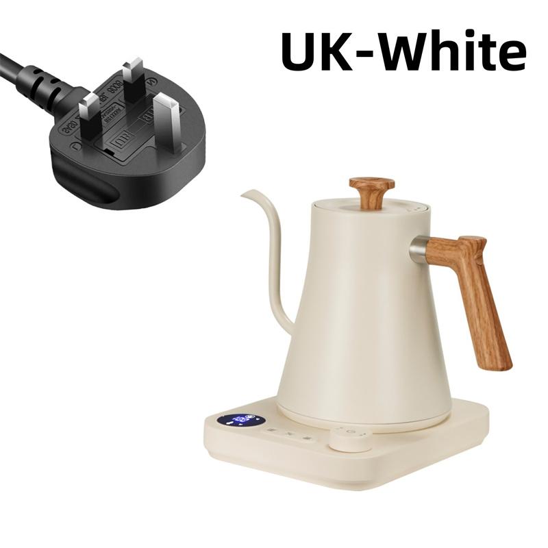 900ml Smart Constant Temperature Electric Kettle Small Portable Travel Kettle Stainless Steel Gooseneck Hand Brewing Coffee Pot