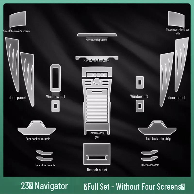 Lincoln Nautilus Screen Protector: TPU Center Console & Navigation Display Film