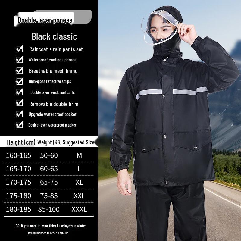SMVP Reflective Split Rain Suit