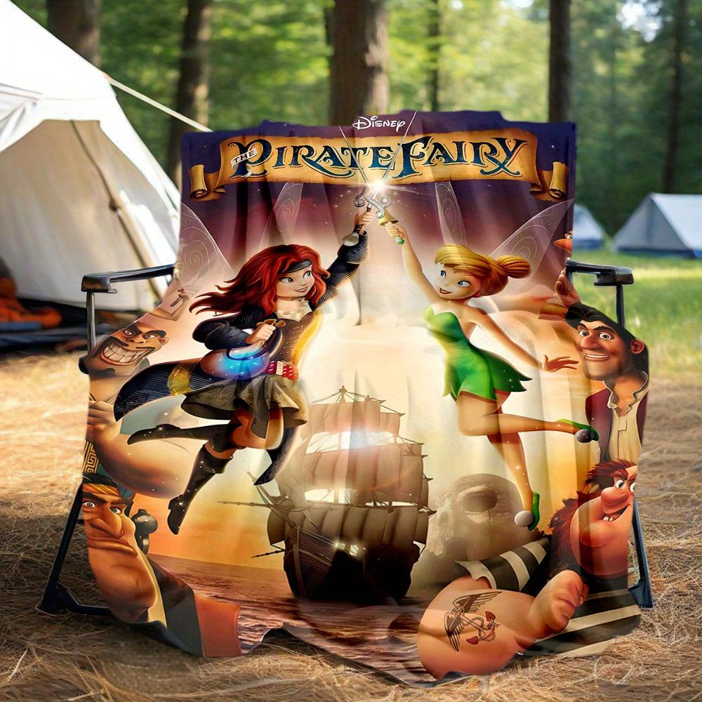1pc, Tinker Bell and the Pirate Fairy Blanket Seasonal Universal Home Decorative Throw Blanket for Room, Living Room, Travel, Camping, Car Blankets