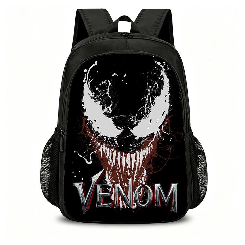 Venom School Double Layered Backpack Fashion Schoolbag Backpack Kids Gift Practical Multifunctional