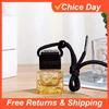 Car Air Freshener Empty Bottle Essential Oil Perfume Bottle with Black Caps Car Air Freshener Hanging Glass Bottles Amagi