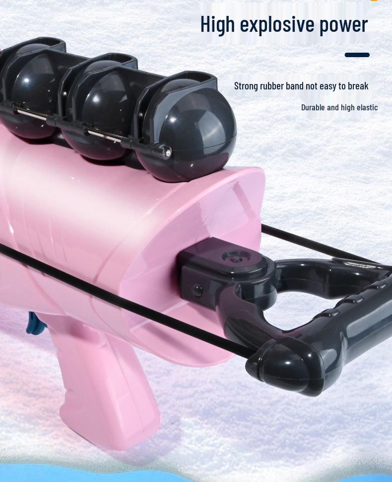 Cross-border Shark Snowball Cannon: Winter Play Toy for Snowmen & Snowball Fights