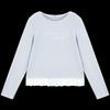 Mucmukn Girls' Warm Cloud Bow Lace Rhinestone T-shirt