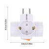 1Pc Wall Socket Extender With Switch 1 To 3 Way Eu Plug Adapter European Standard Power Adapter Multiple Sockets For Home