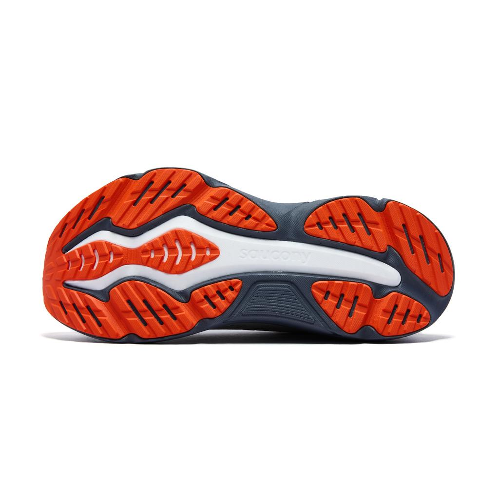 Saucony Hurricane 25 Comfortable Soft Professional Rebound Training Running Shoes Men sneaker Gray Orange S21026-140