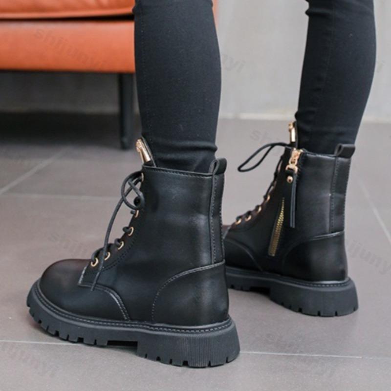 Girls Ankle Boots Autumn Children Soft-sole Non-slip Zipper Short Boots Kids Outdoor Comfort British Princess Boots