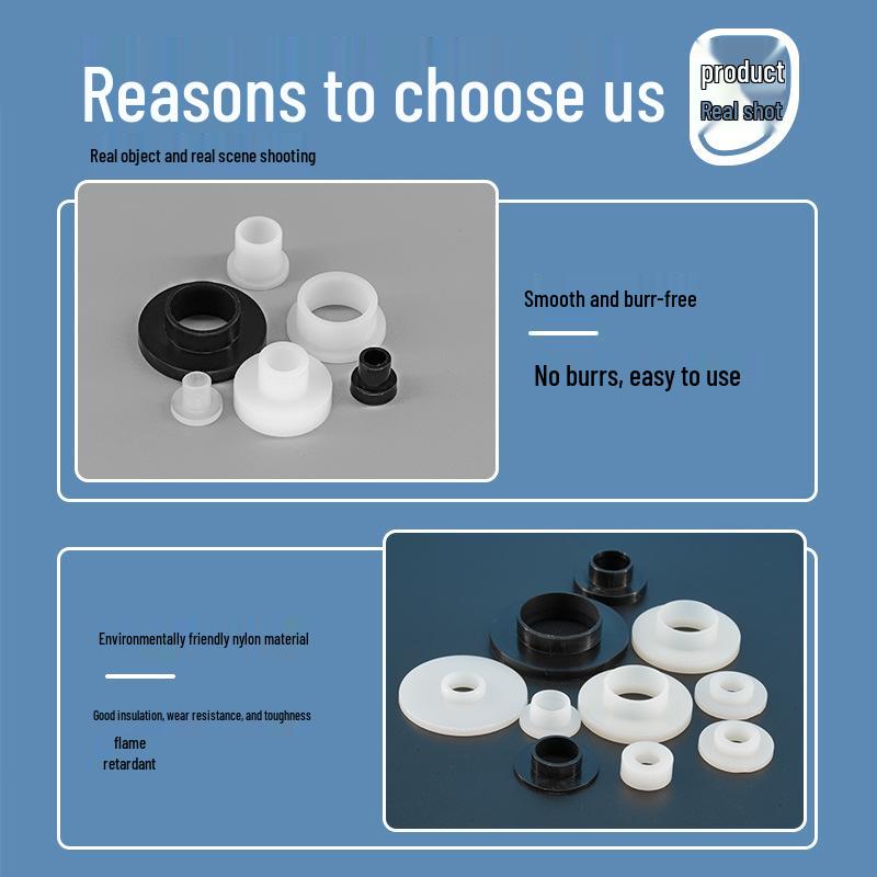 Insulating Nylon Bushings & Gaskets: T-Type, Stepped, Grooved Washers & Hinges for Window Protection