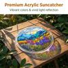 Acrylic Jigsaw Puzzle Suncatcher Kit, Stained Glass Style DIY Window Hanging Ornament for Home Decor, Gift for Women Men Mom
