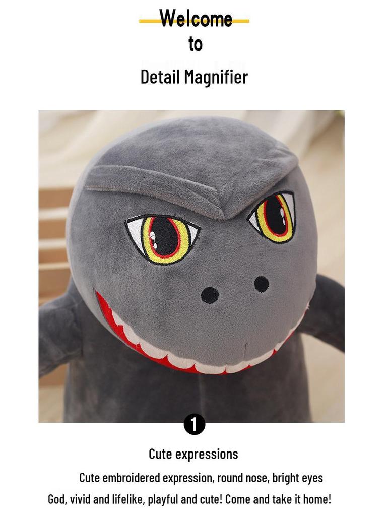 Q Version Godzilla Plush Toy: Cartoon Anime King of the Monsters Dinosaur Doll