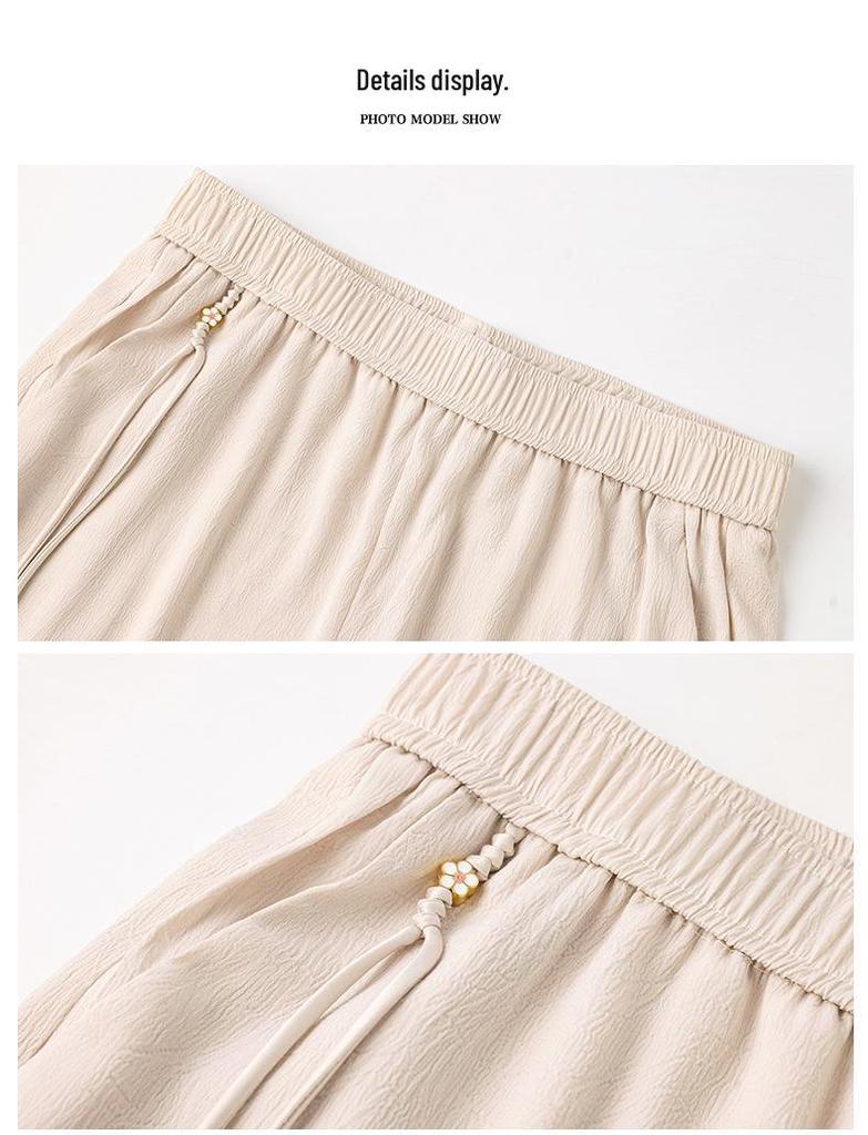 Stilvolle Sommer-Damenhose mit weitem Bein und hoher Taille: Mode für Mollige in den Jahren 2026 für mittlere und ältere Menschen