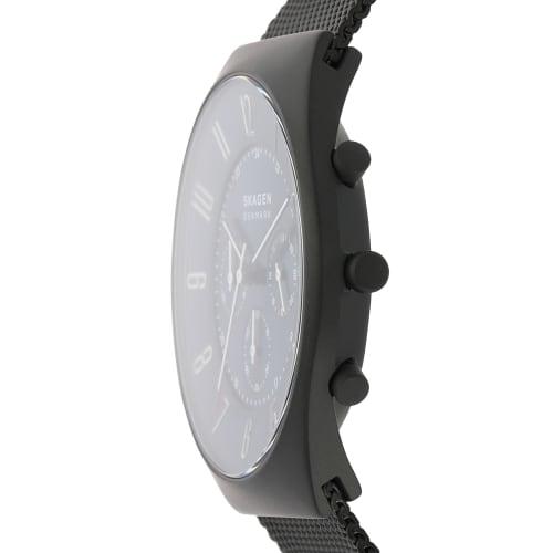 Skagen Grenen Chronograph Watch SKW6841 Men's Black