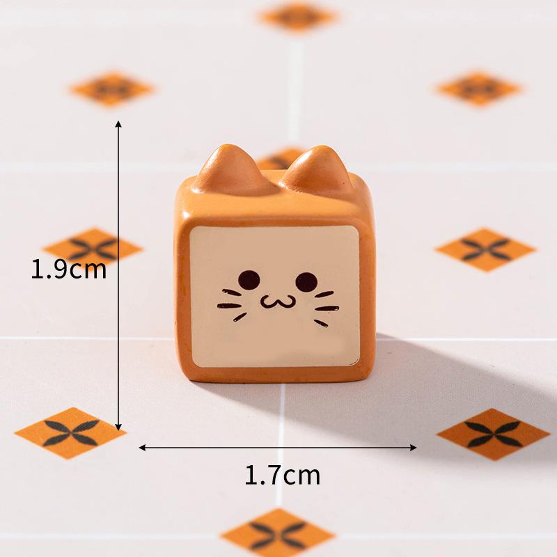 Micro-landscape Cute Dessert Cookie Burger Ice Cream Food Cat Doll House Tabletop Decoration Widget