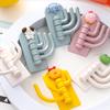 Rotatable Multi-Purpose Cartoon Three-Hook Hook Cute Student Dormitory Punch-Free Traceless Sticky Hook Wall Door Key Hook Tool