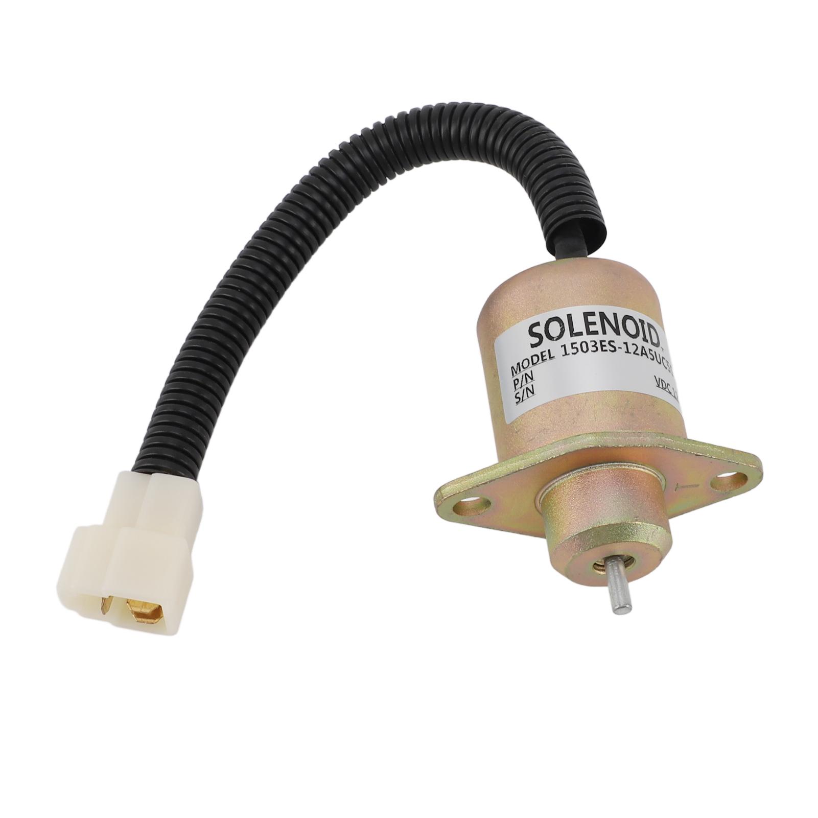 

12V Fuel Shut Off Solenoid Valve 1503es 12a5uc5s Accurate Anti Interference Generator Fuel Shutdown Stop Solenoid for