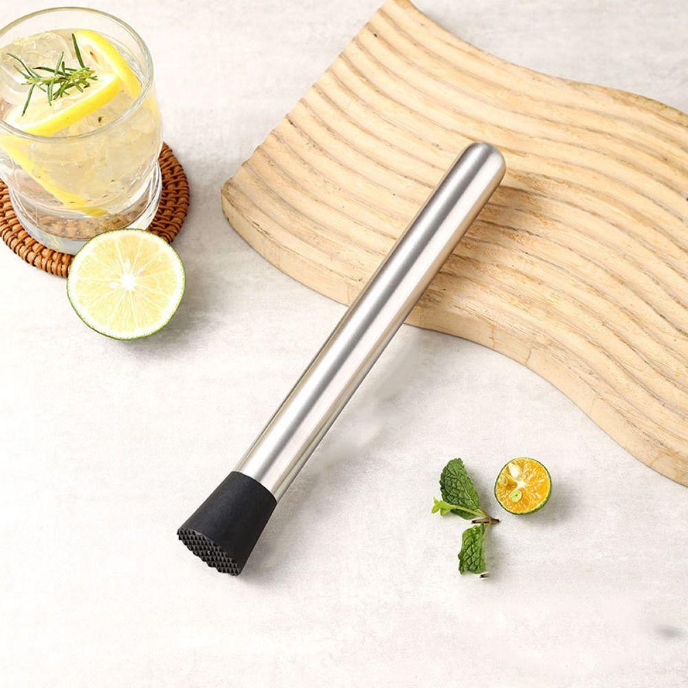 Long Handle Crushing Ice Hammer Creative Fruit Tea Muddler Fruit Tea Pounding Stick  Home