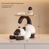 Elegant Siamese Cat Key Holder & Shoe Cabinet Ornament for Hallway or Living Room - Ideal Housewarming Gift
