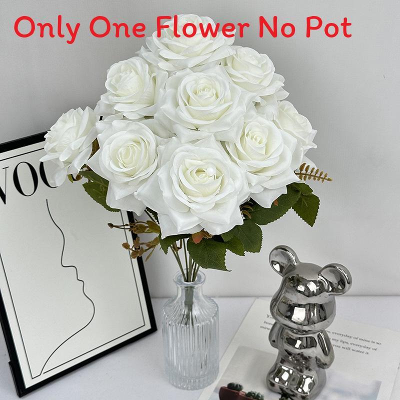 

Rose Wedding Flower Arch Decor With Silk Flowers For Photography Home Display White