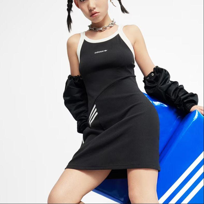 Adidas Originals Clover Exclusives Sleeveless Sports Dress Women Dress Black IU4841