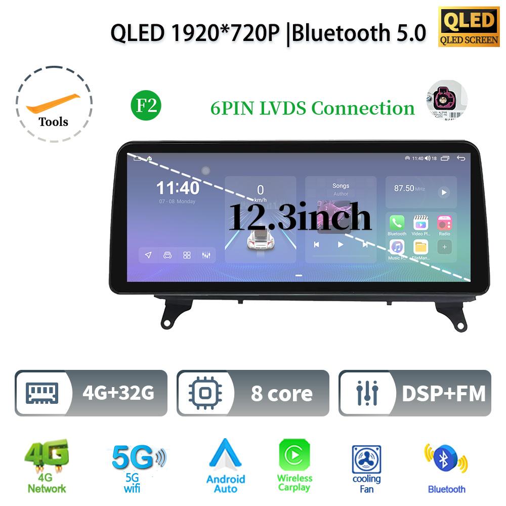 

12,3 для BMW X5 E70 X6 E71 2007-2012 Android 14 автомобильное радио мультимедиа 4G GPS навигация Bluetooth стерео CarPlay сенсорный экран CHINA