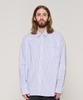 Cargo Bros Basic City Boy Striped Oversized Shirt (Ivory)