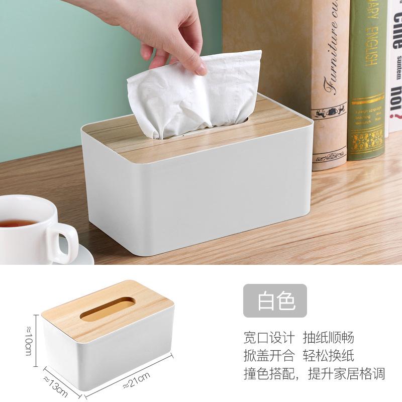 

1Pc Multifunctional Desktop Paper Box Tissue Box Square Napkin Holder Container Wet Tissue Paper Dispenser Case Home Organizer