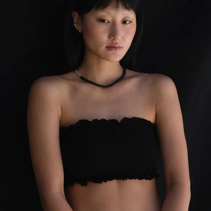 Black Onyx Necklace (Silver925)