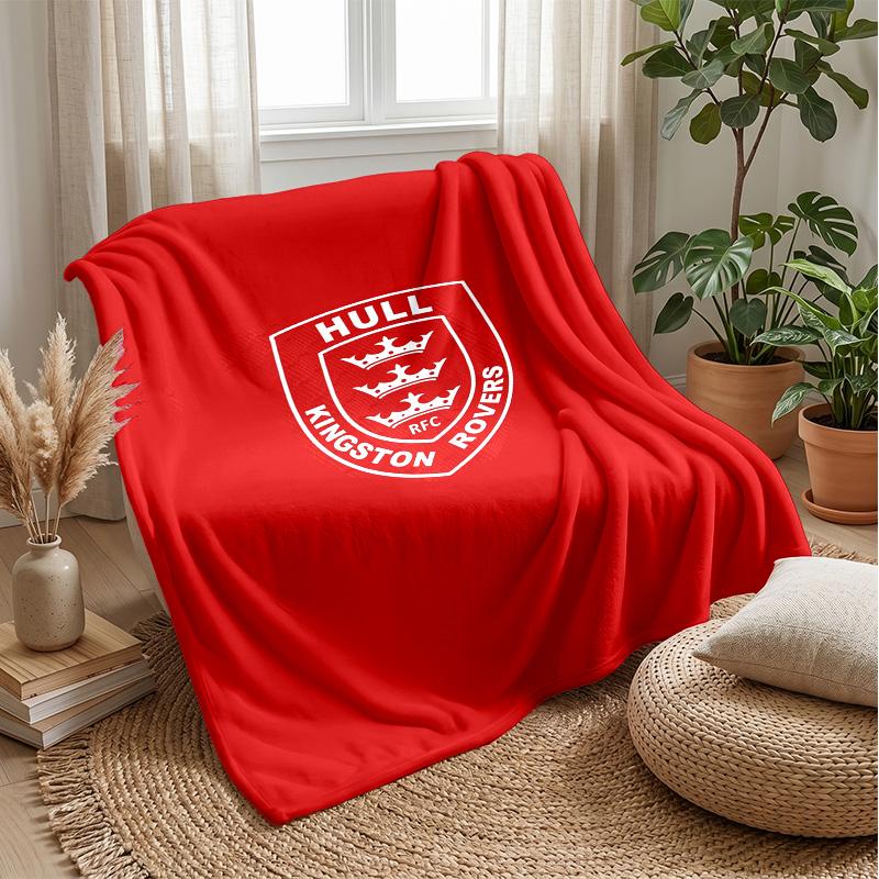 Coperta in Pile Flannel Hull KR Coperta Calda e Accogliente per Divano Letto Viaggio Uso in Tutte le Stagioni
