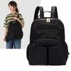 Schoolbag New Korean Version Backpack Fashionable Versatile Backpack Trendy Cool Light Shoulder Bag Waterproof Cloth Solid Color Simple Household