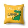 Cartoon Cute Dinosaur Baby Pillowcase Creative Drive Car Alphabet Cushion Pillowcase Home Decor