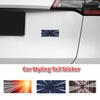 Car Styling PLAID Graphic Trunk Fender Body  Badge Emblem Decals Decoration Sticker for Tesla Model 3 X Y S Car Accessories
