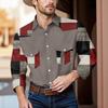 Men'S Fashionable Lapel And Shoulder Length Long Sleeved Casual Top