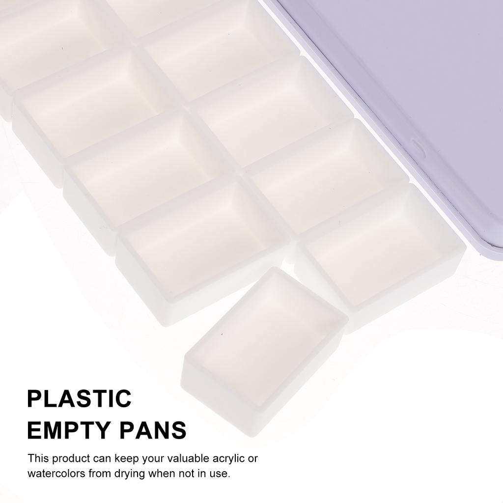 12/21/24/45 Grids Empty Watercolor Paint Grid Pans Acrylic Oil Paints Tray Iron Storage Box Artists Palette Art Supplies Carry 