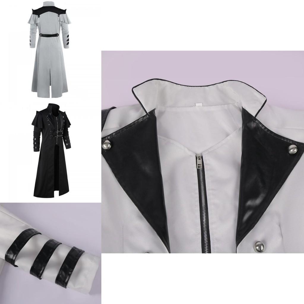 Medieval Renaissance Punk Coat For Stage Performances And Photography