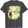 Funny Bigfoot Sasquatch Loch Ness Monster Introvert Bruh T-Shirt Women's T-shirts Fashion Pure Cotton Y2k Clothes Harajuku