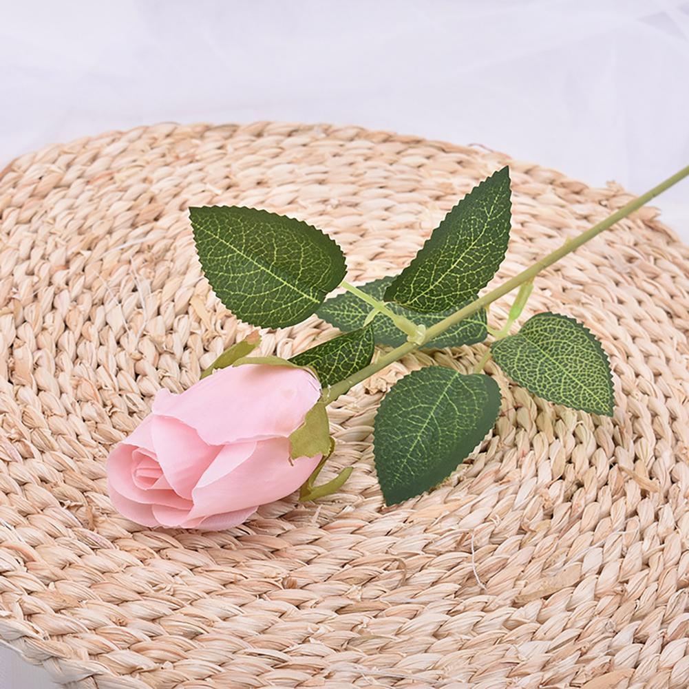Artificial Flowers Artificial Rose Flower Branch Realistic Silk Bloom Decoration Faux Floral Centerpiece for Home Office Wedding