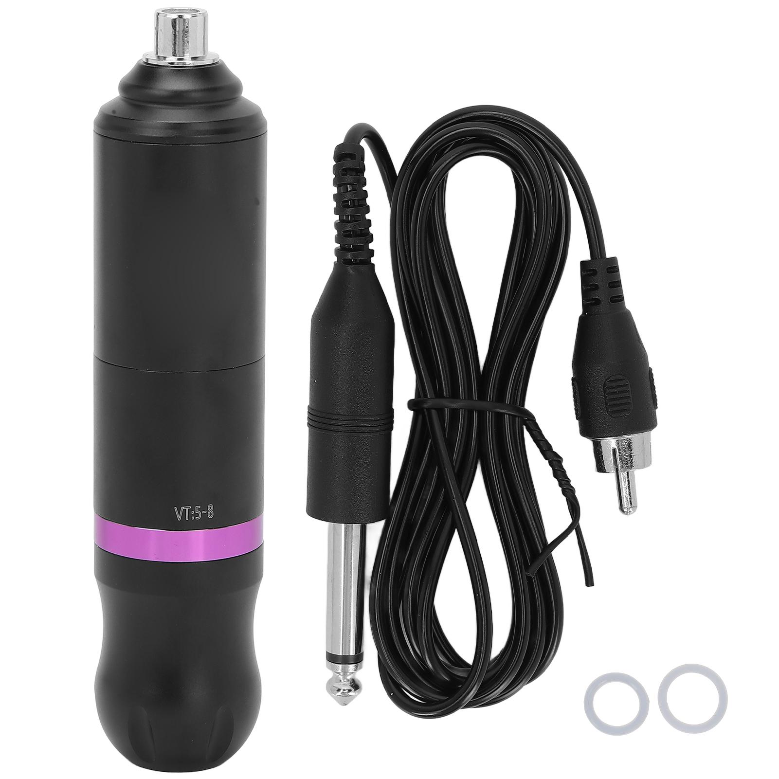 

Тату-машинка Ручка Беспроводная Алюминиевый Сплав Тату-Картридж Игла Машина Интерфейс RCA