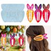 Carrot Shape Hair Clip Mold Small Hair Accessories Moulds Silicone Texture Suitable for Home and School Workshops
