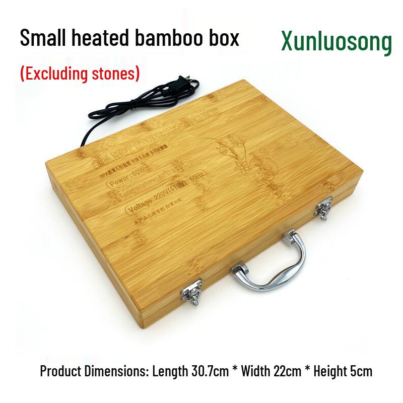 20-Piece Volcanic Massage Stone Set with Essential Oil Warmer & Aluminum Heater