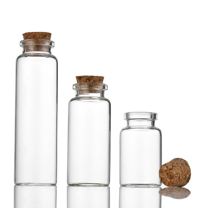 30mm Bayonet Cork Glass Wishing and Message Bottle for Agarwood Tea or Reagents