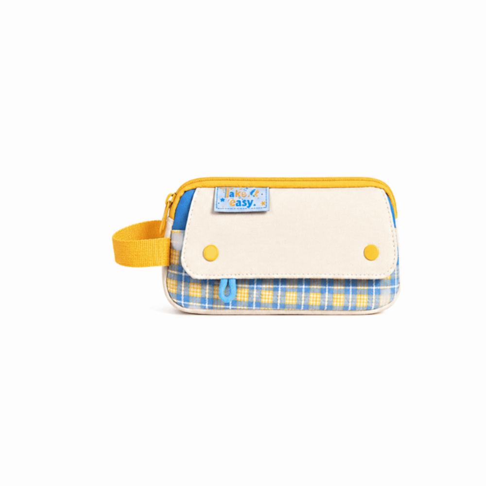 Splash-proof Pencil Case Large Capacity Stationery Storage Bag Portable Stationery Organizer Gifts жёлтый
