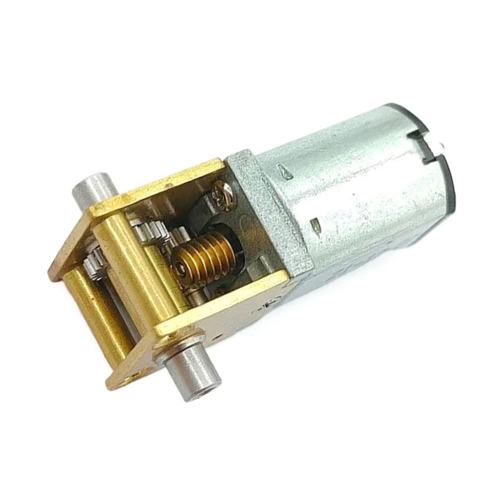 Double Shaft Gear Motor 3.7V High Torque Worm Full Metal Gear Box Reduction Motor Replacement for Automation Project