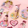 1 PCS Shiny Hot Stamping Cute Stickers 3D Three-dimensional Crystal Shaking Gemstone Stickers for Phone Decoration INS Style Stickers
