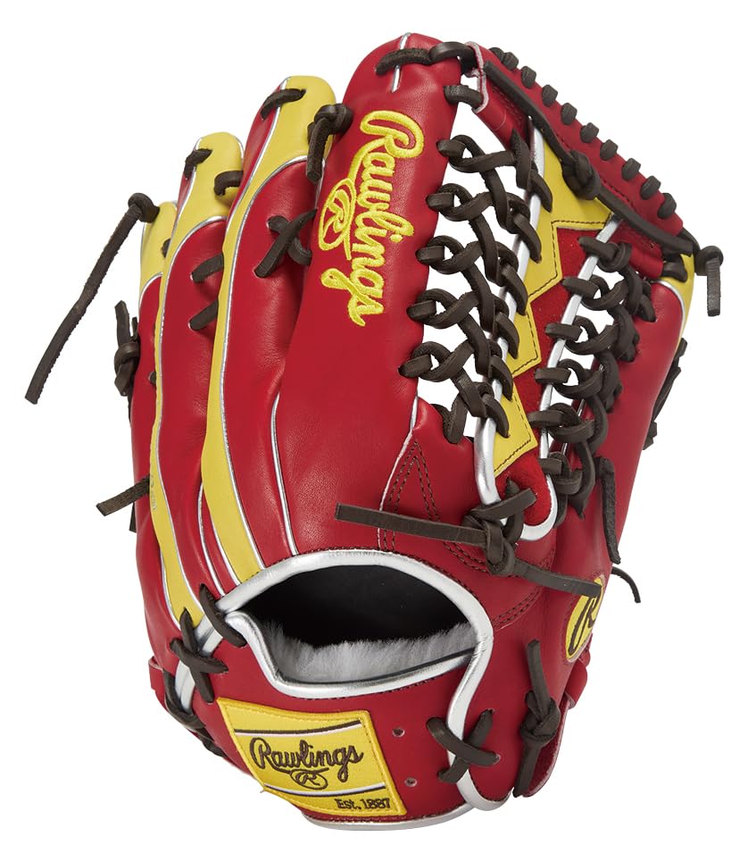 

Rawlings PRO EXCEL Wizard COLORS Baseball Throw HOH® #02 Glove, Softball, GR5FHW2CB88MG, Outfielder s Glove, Scarlet/Yellow, 12.5 inches, Right-Handed
