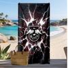 RB Leipzig Football Print Beach Towel, Large Soft Quick Dry Towel for Beach Camping Swimming