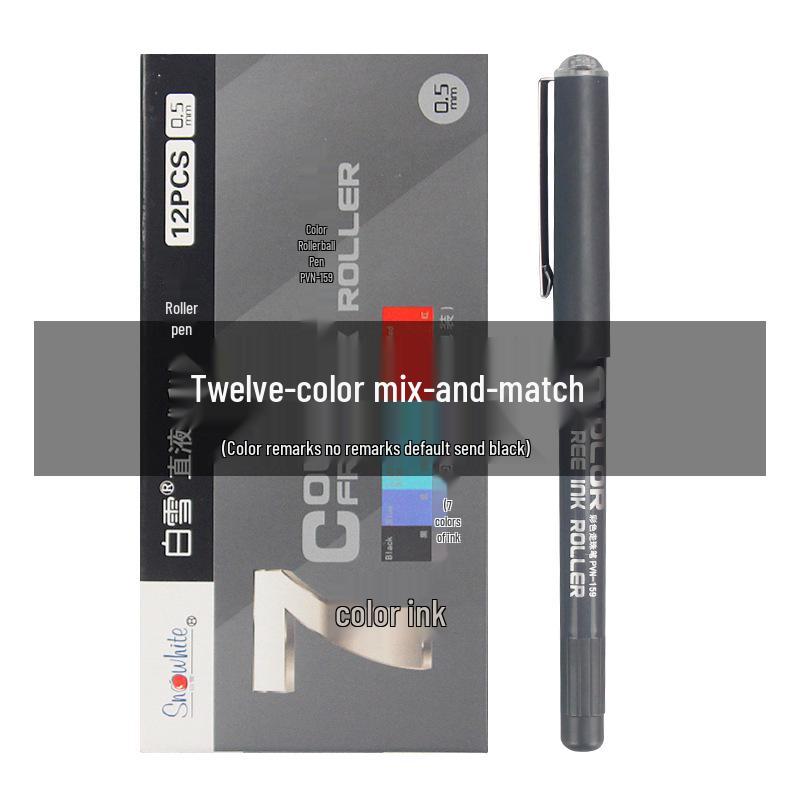 PVN-159 Red Needle-Type Gel Pen for Students, Signatures, and Office Use