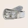 Adult Full Sequins Waist Belt Street Culture Enthusiasts Waist Belt Fashion Rock Fans Rhinestone Buckle Waist Belt