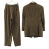 MANI made in Italy Herringbone Pattern pants suit Setup 40 Shoulder putt Women Used