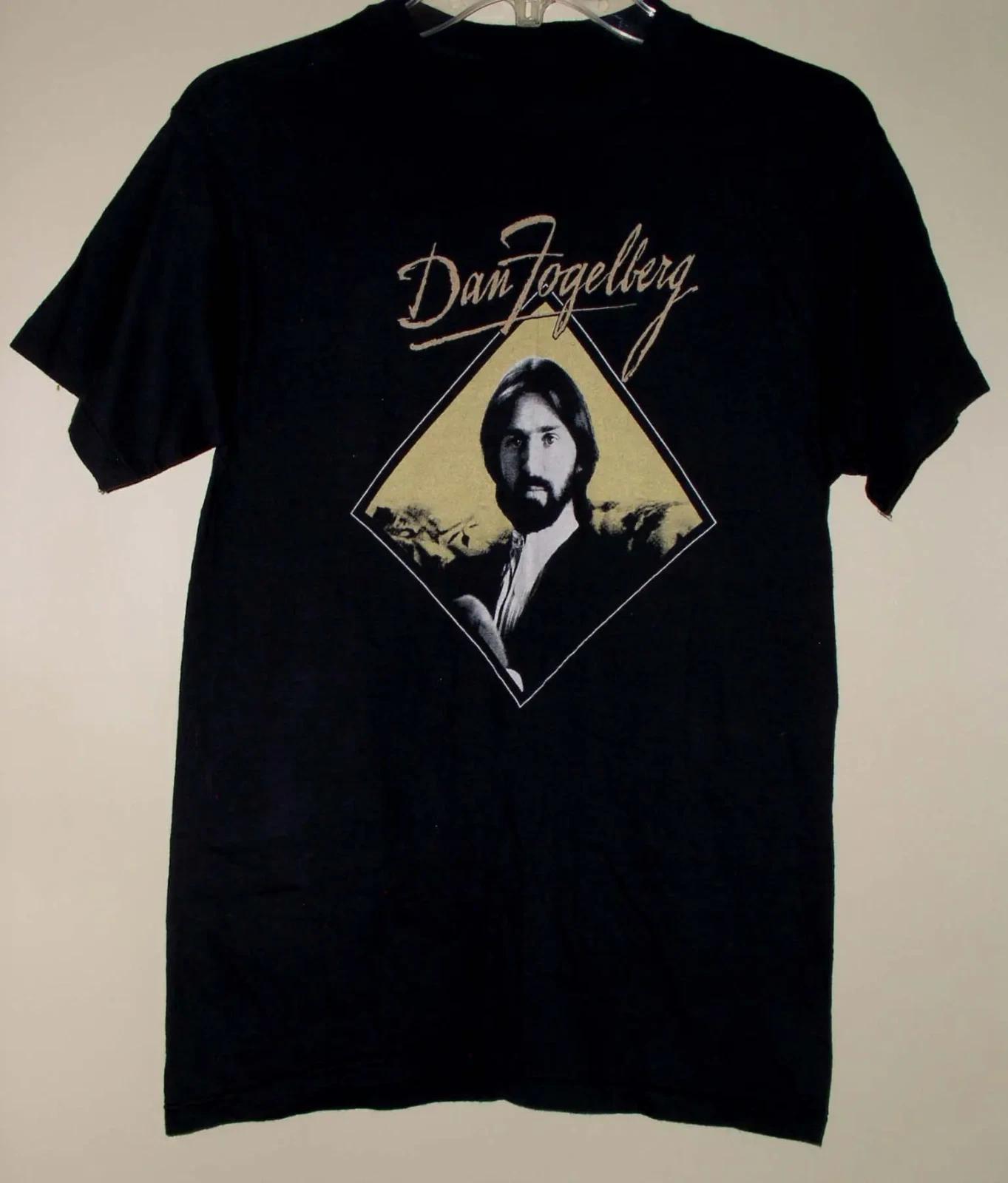 VTG Dan Fogelberg Short Sleeve Heavy Cotton Black All Size T Shirt US242 S